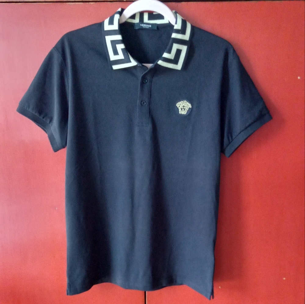 MENS POLO with Geometric Collar